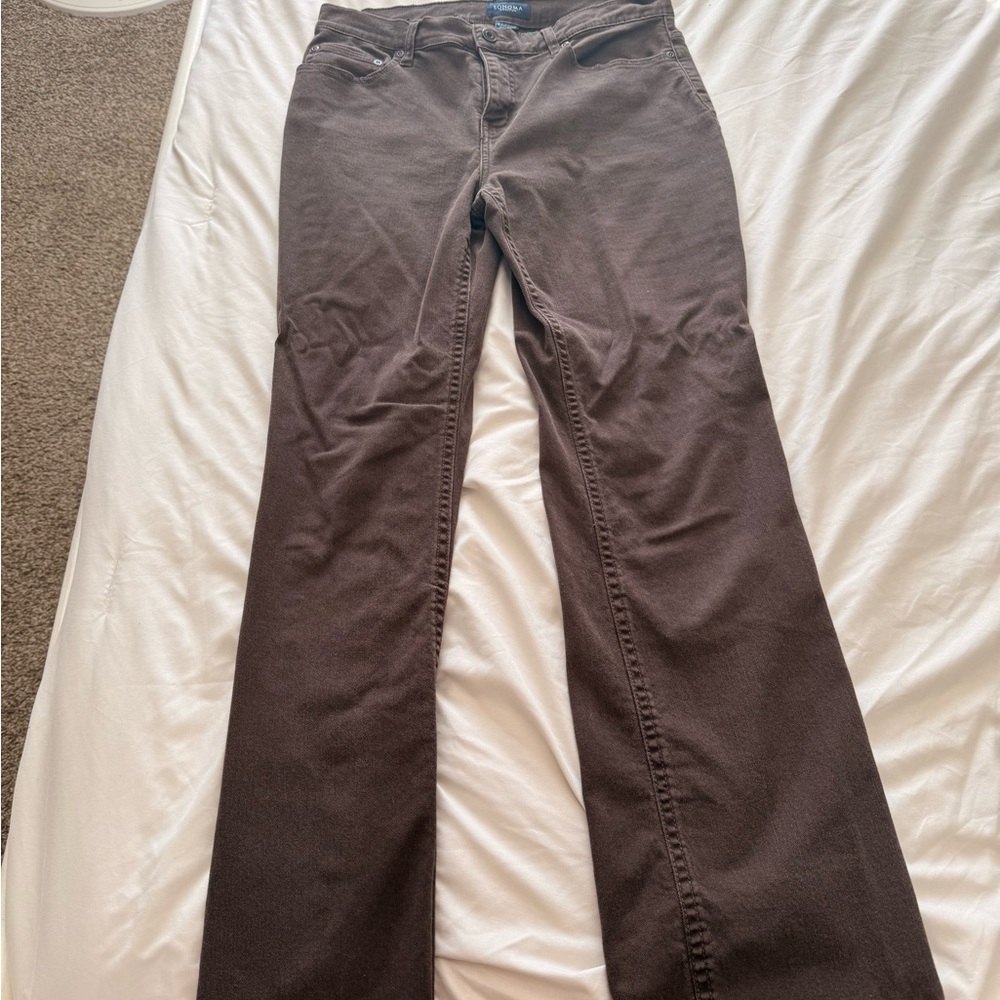 Vintage Brown Boot Cut Pants